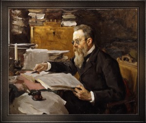 Portrait of Nikolai Rimsky-Korsakov by Valentin Serov